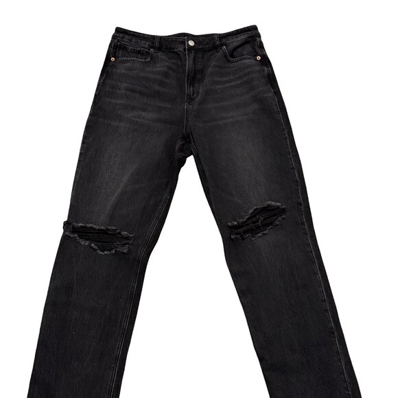 AE Stretch Super High-Waisted Straight Jean - Picture 1 of 6